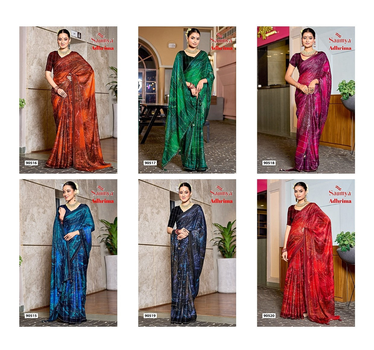 Adhrima Saumya J Georgette Sarees Manufacturer India