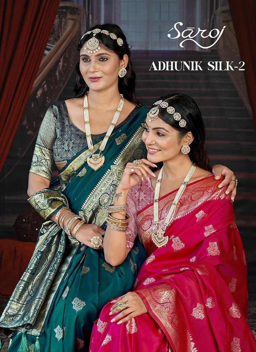 Adhunik Silk Vol 2 Saroj Sarees Supplier Ahmedabad