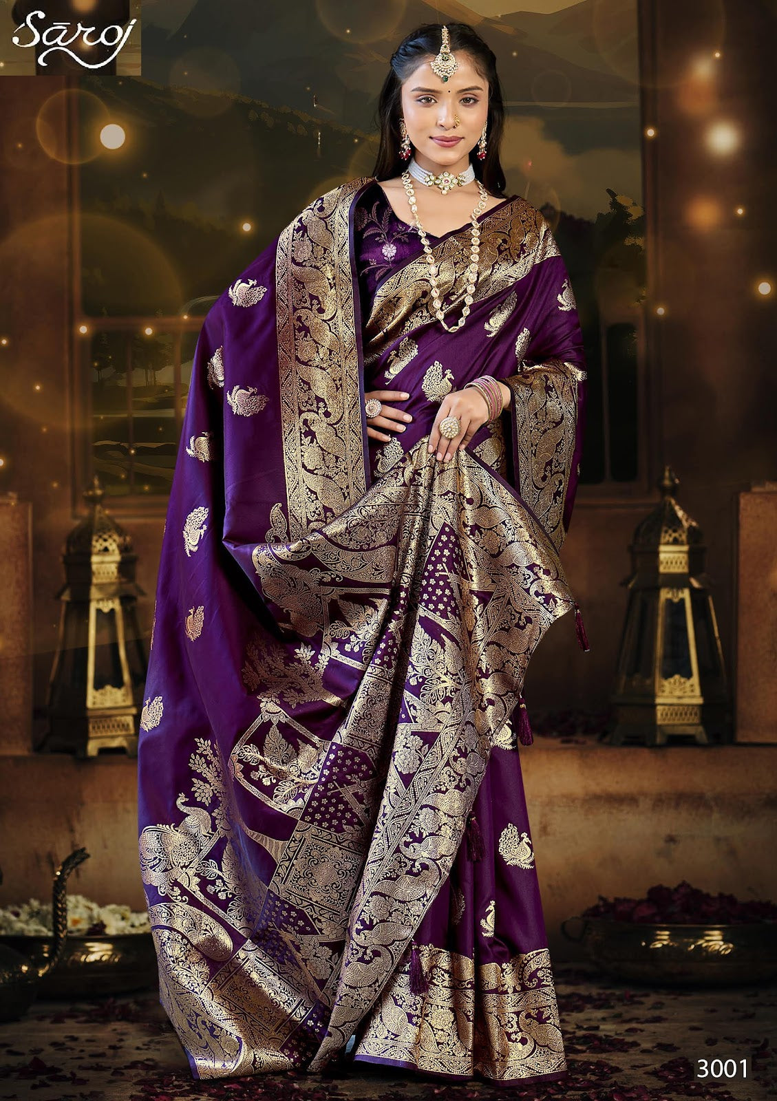 Adhunik Silk Vol 3 Saroj Sarees Exporter Ahmedabad