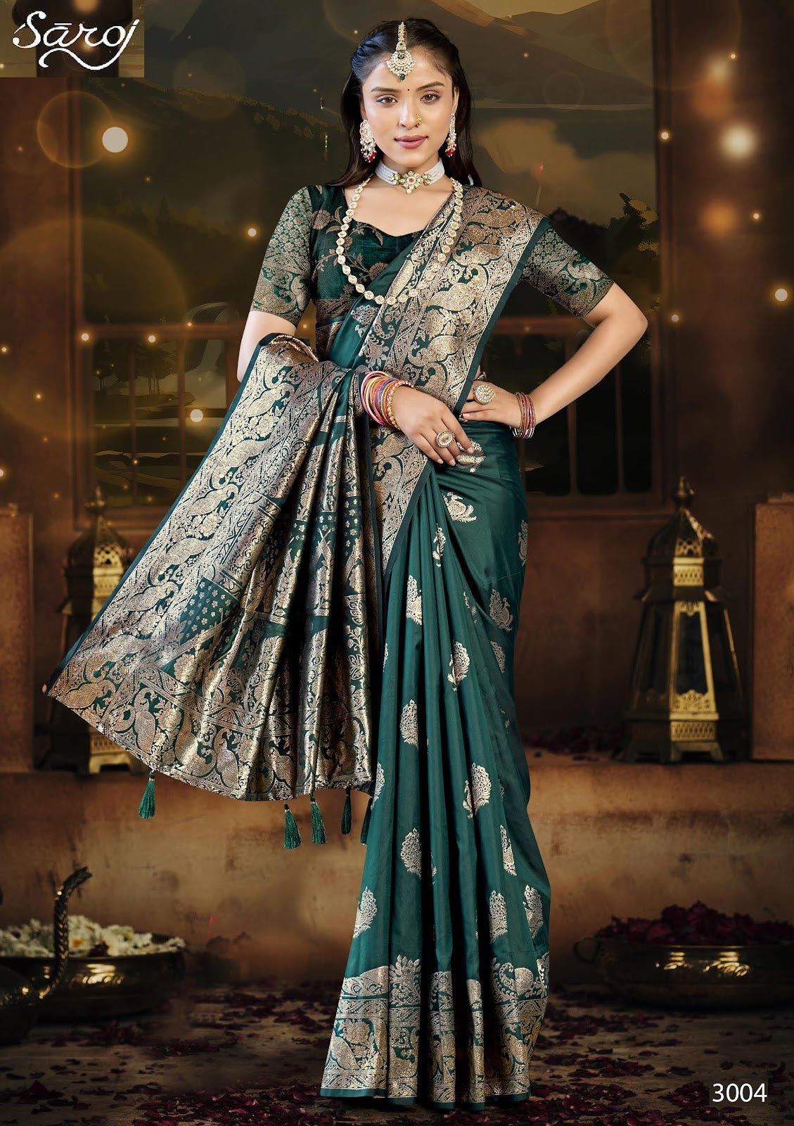 Adhunik Silk Vol 3 Saroj Sarees Exporter Ahmedabad