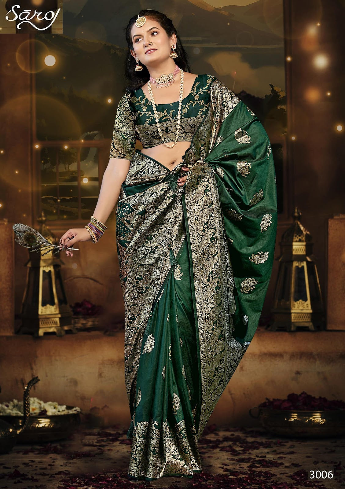 Adhunik Silk Vol 3 Saroj Sarees Exporter Ahmedabad