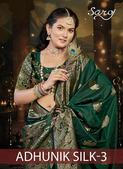 Adhunik Silk Vol 3 Saroj Sarees Exporter Ahmedabad