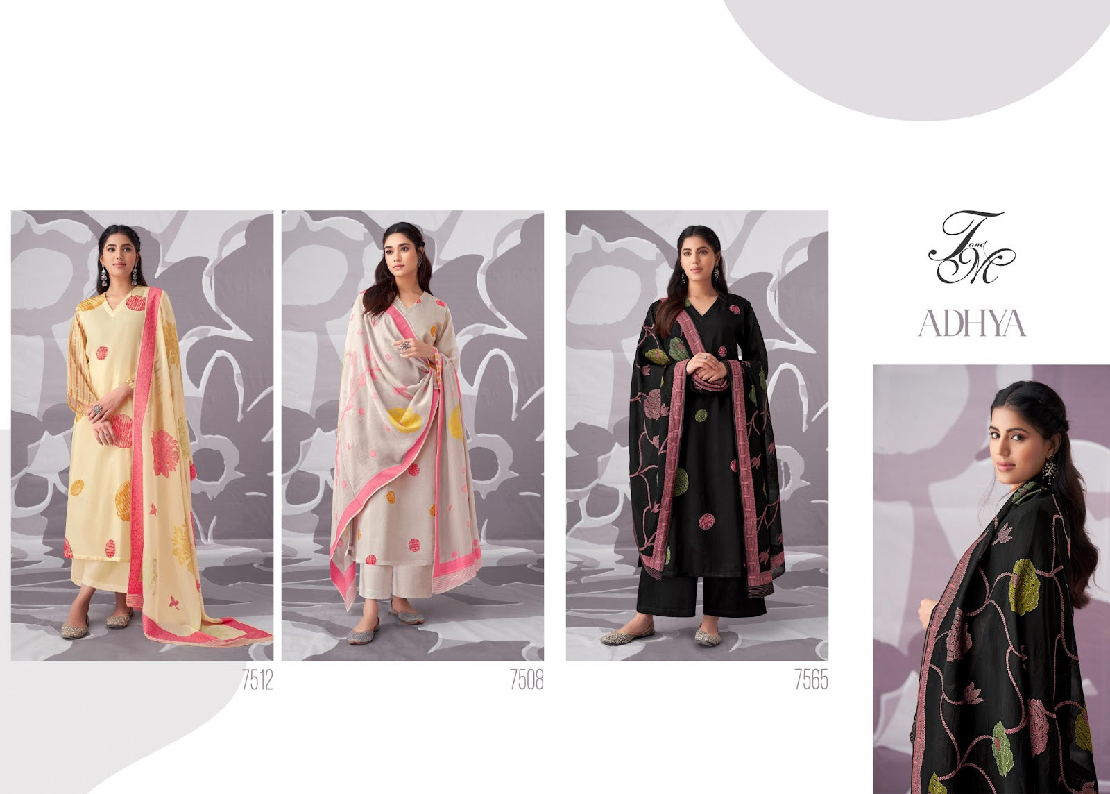 Adhya Tm Organza Silk Plazzo Style Suits