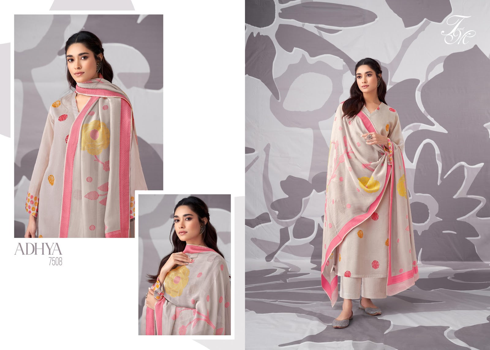 Adhya Tm Organza Silk Plazzo Style Suits