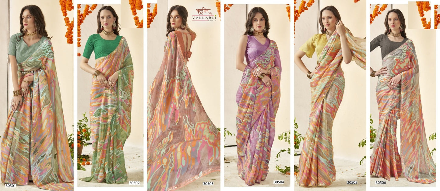 Adhyansha Vallabhi Prints Brasso Sarees Manufacturer Gujarat