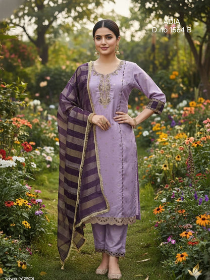 Adia Vitara Organza Readymade Pant Style Suits Exporter India