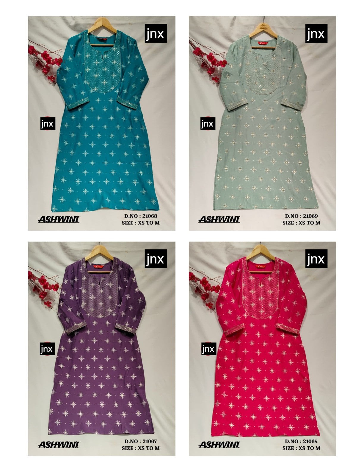 Aditi And Ashwini Jnx Kurti With Pocket Manufacturer Ahmedabad