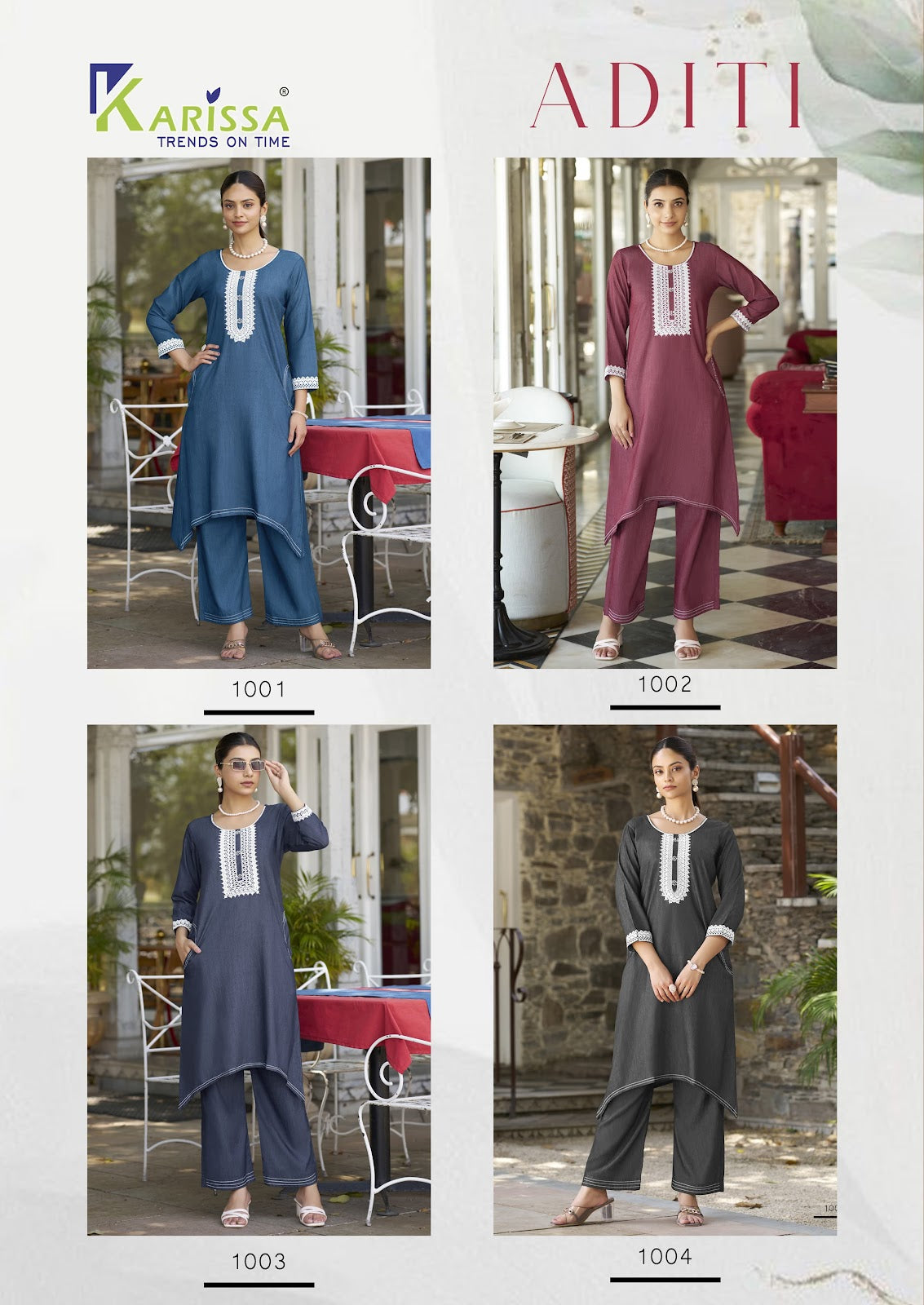 Aditi Karissa Denim Co Ord Set Wholesaler India