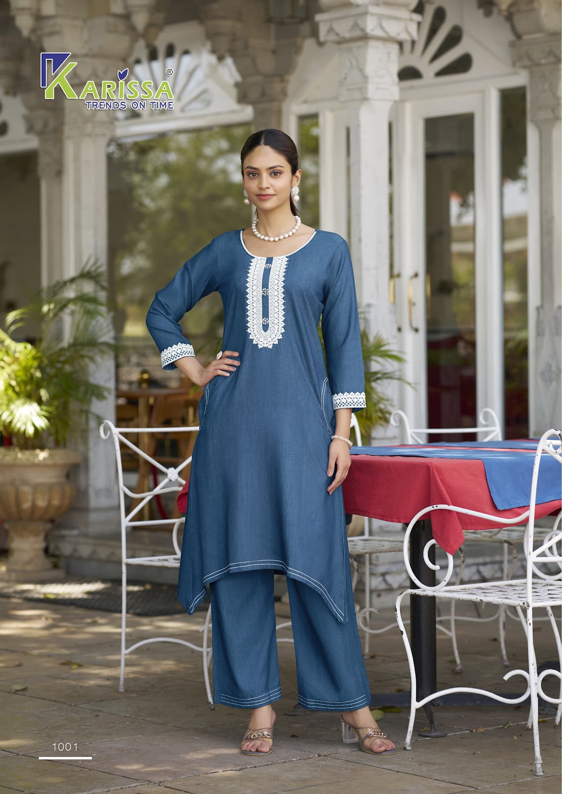 Aditi Karissa Denim Co Ord Set Wholesaler India