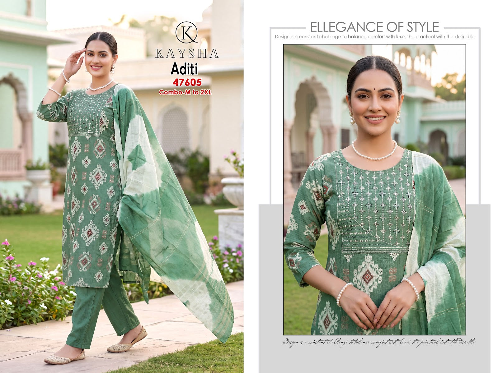 Aditi Kysa Berlin Readymade Pant Style Suits Exporter Ahmedabad