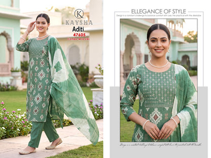 Aditi Kysa Berlin Readymade Pant Style Suits Exporter Ahmedabad