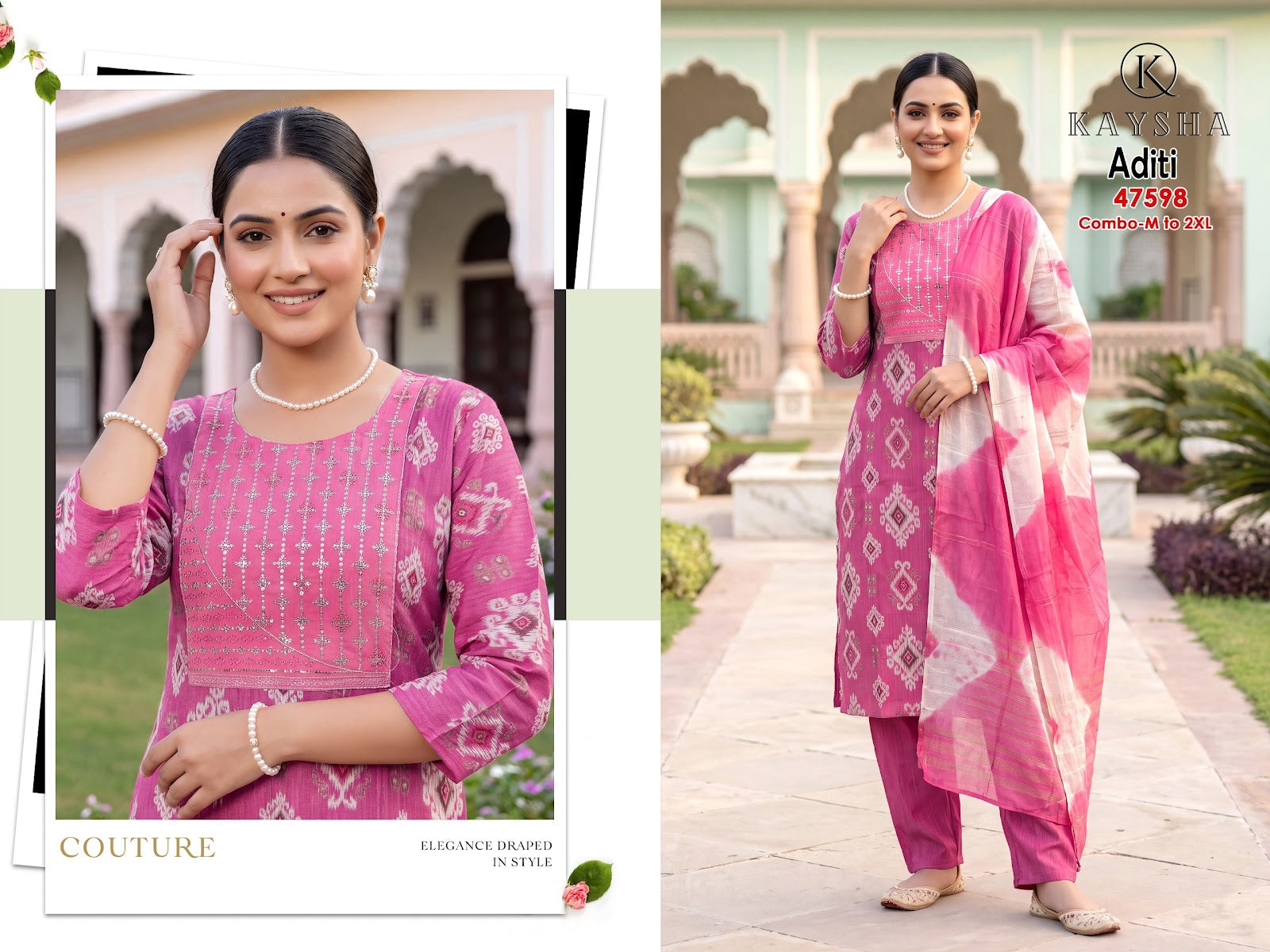 Aditi Kysa Berlin Readymade Pant Style Suits Exporter Ahmedabad