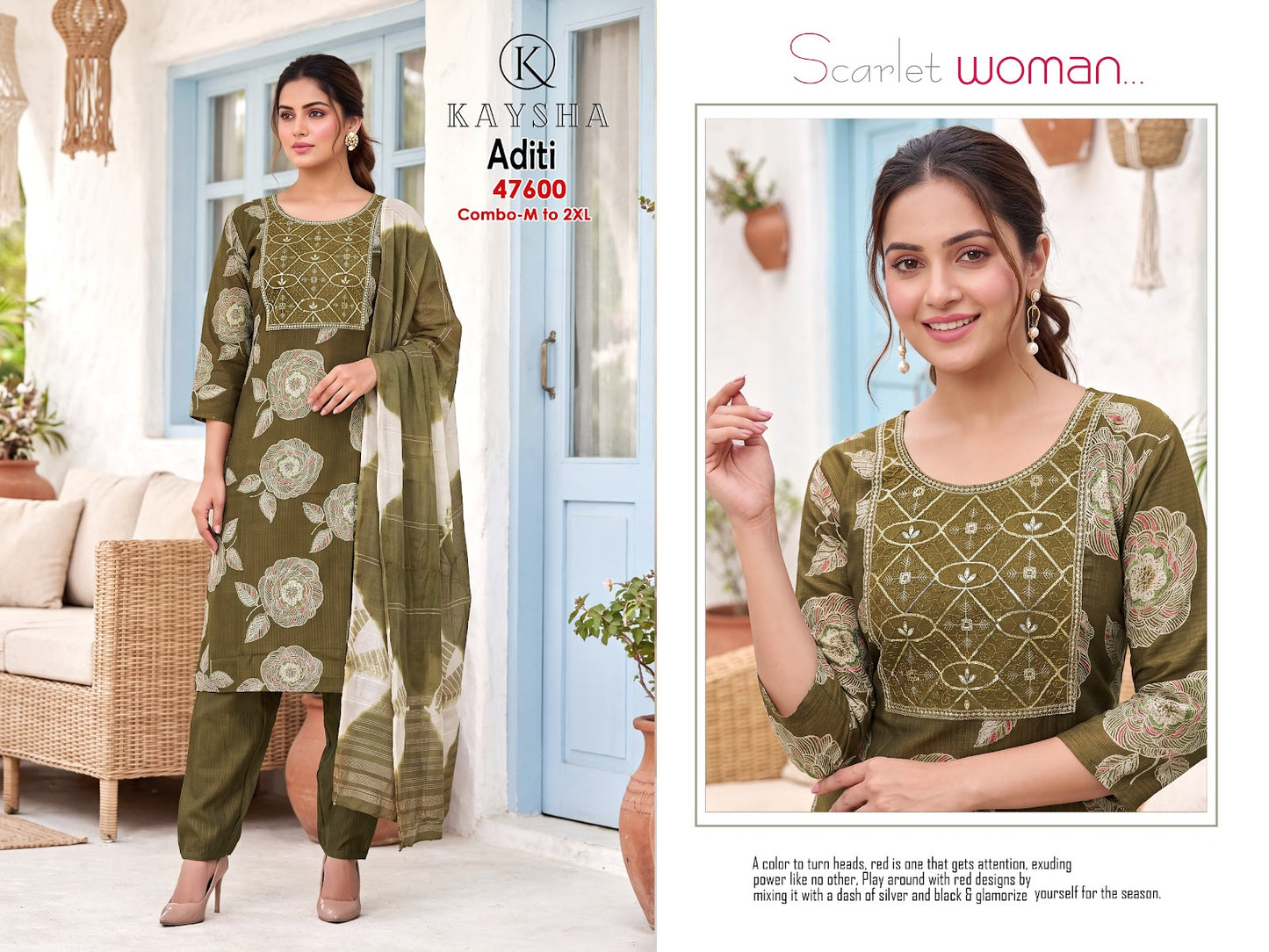 Aditi Kysa Berlin Readymade Pant Style Suits Exporter Ahmedabad