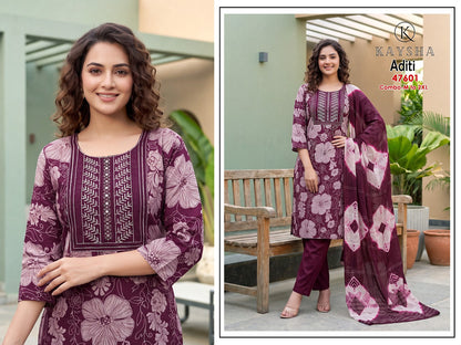 Aditi Kysa Berlin Readymade Pant Style Suits Exporter Ahmedabad