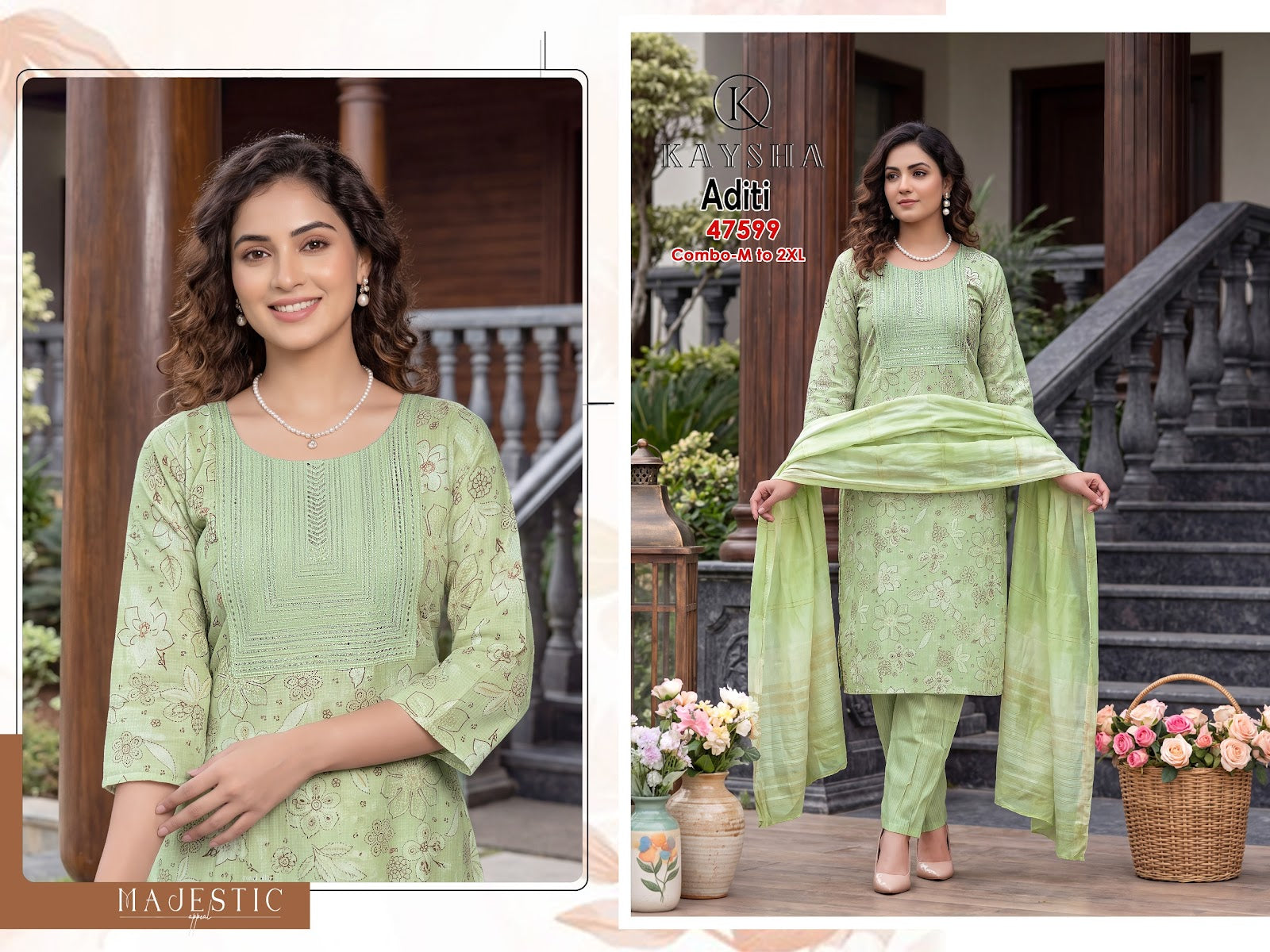 Aditi Kysa Berlin Readymade Pant Style Suits Exporter Ahmedabad
