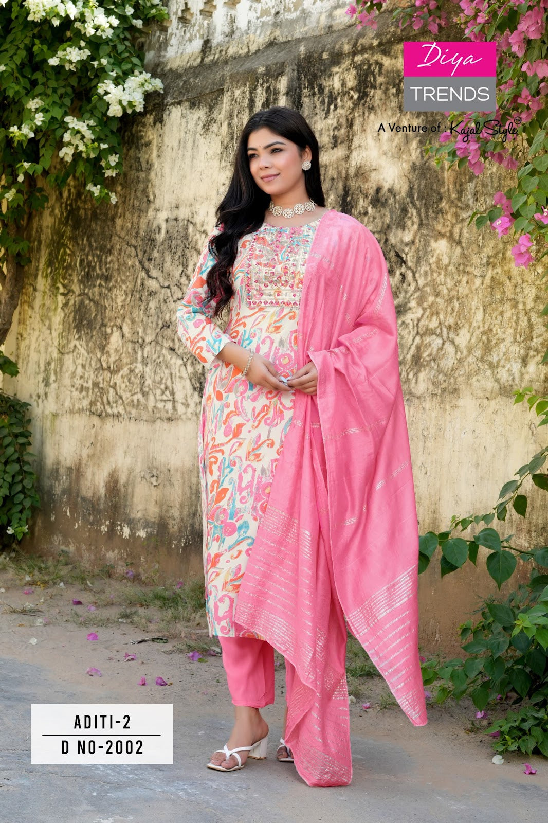 Aditi Vol 2 Diya Trends Heavy Rayon Readymade Pant Style Suits Supplier India
