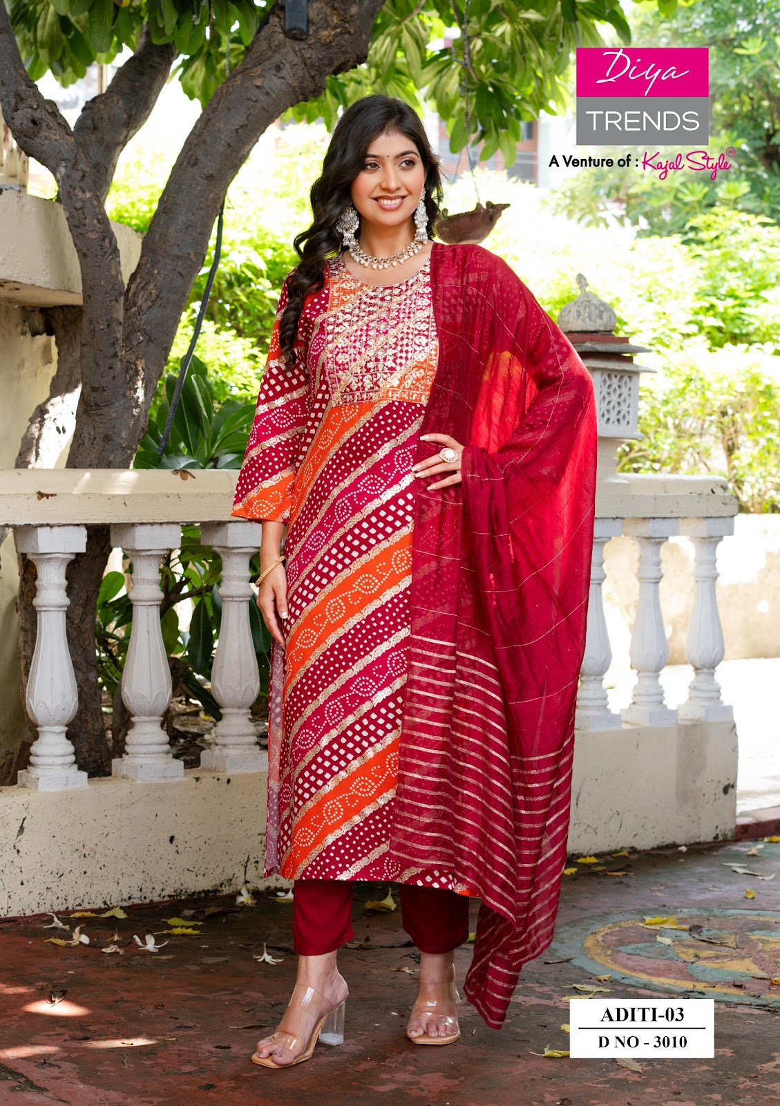 Aditi Vol 3 Diya Trends Rayon Readymade Pant Style Suits Wholesaler Gujarat