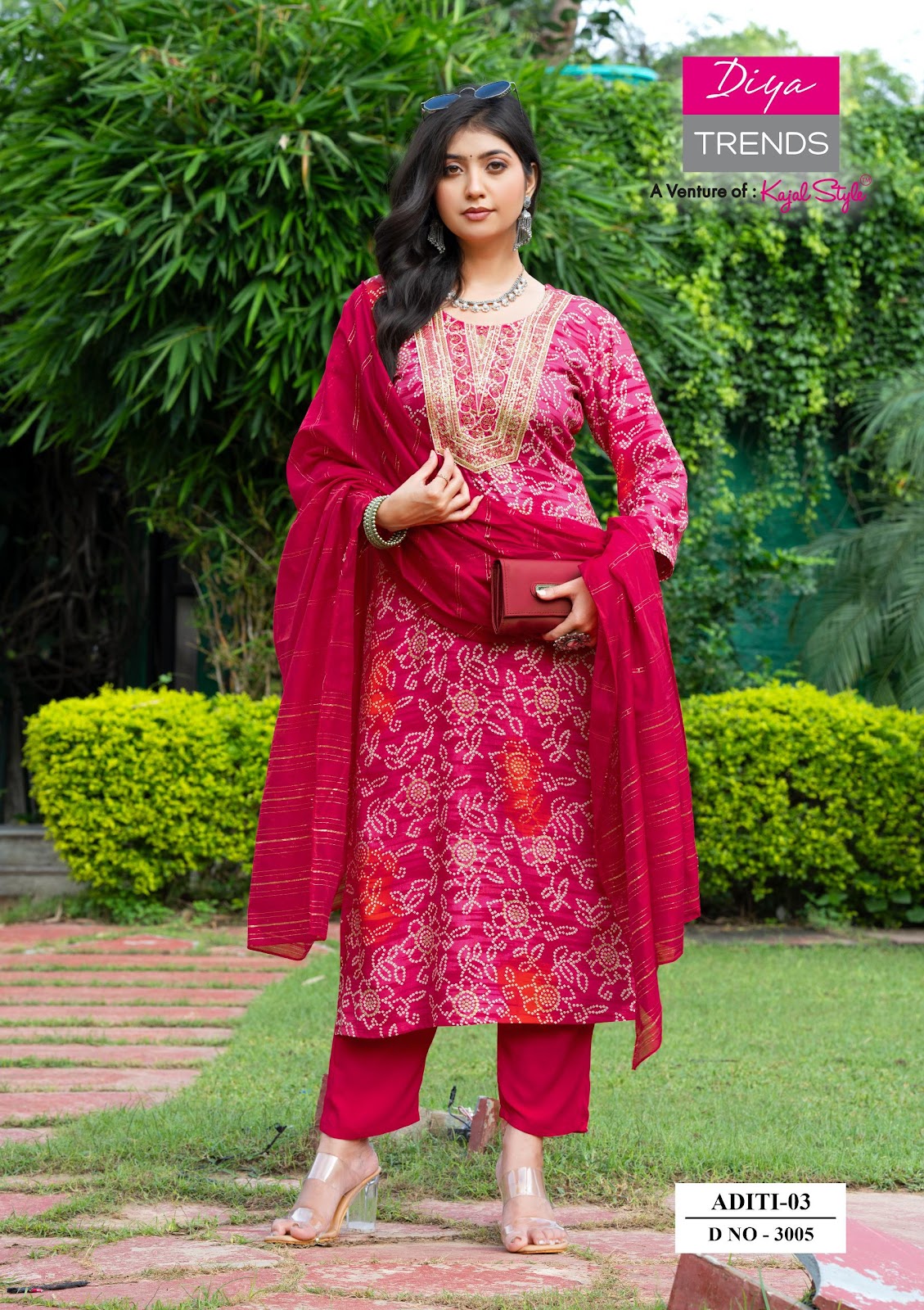 Aditi Vol 3 Diya Trends Rayon Readymade Pant Style Suits Wholesaler Gujarat