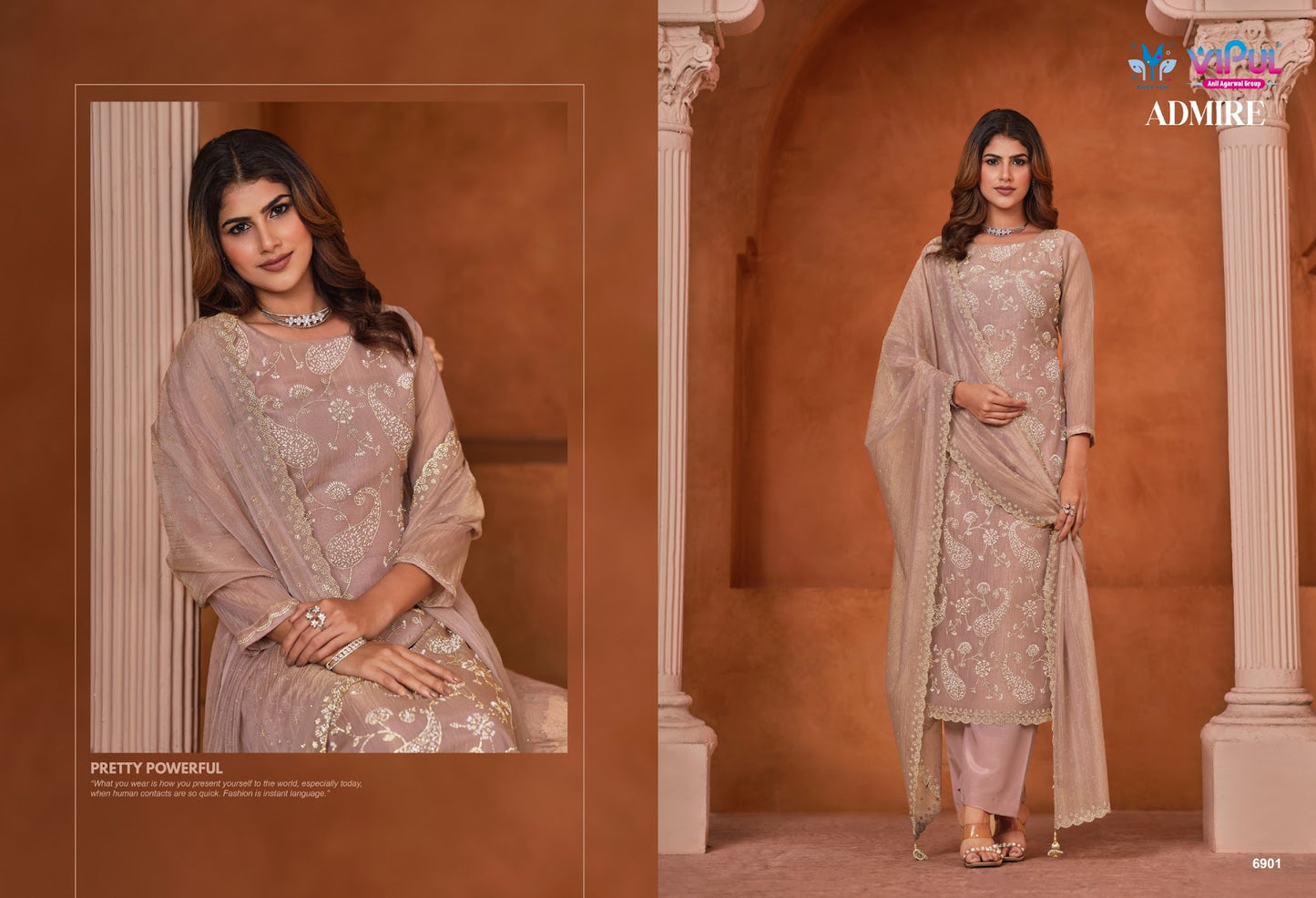 Admire Vipul Tissue Pant Style Suits Exporter Ahmedabad