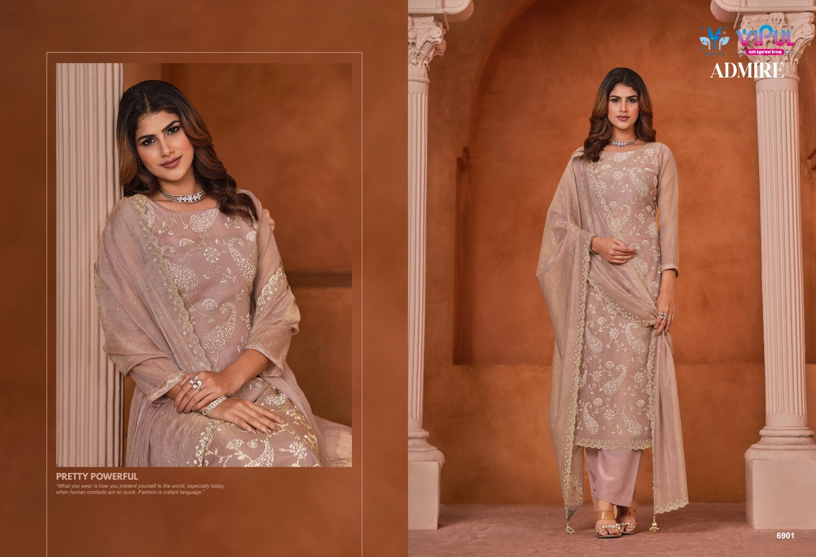 Admire Vipul Tissue Pant Style Suits Exporter Ahmedabad