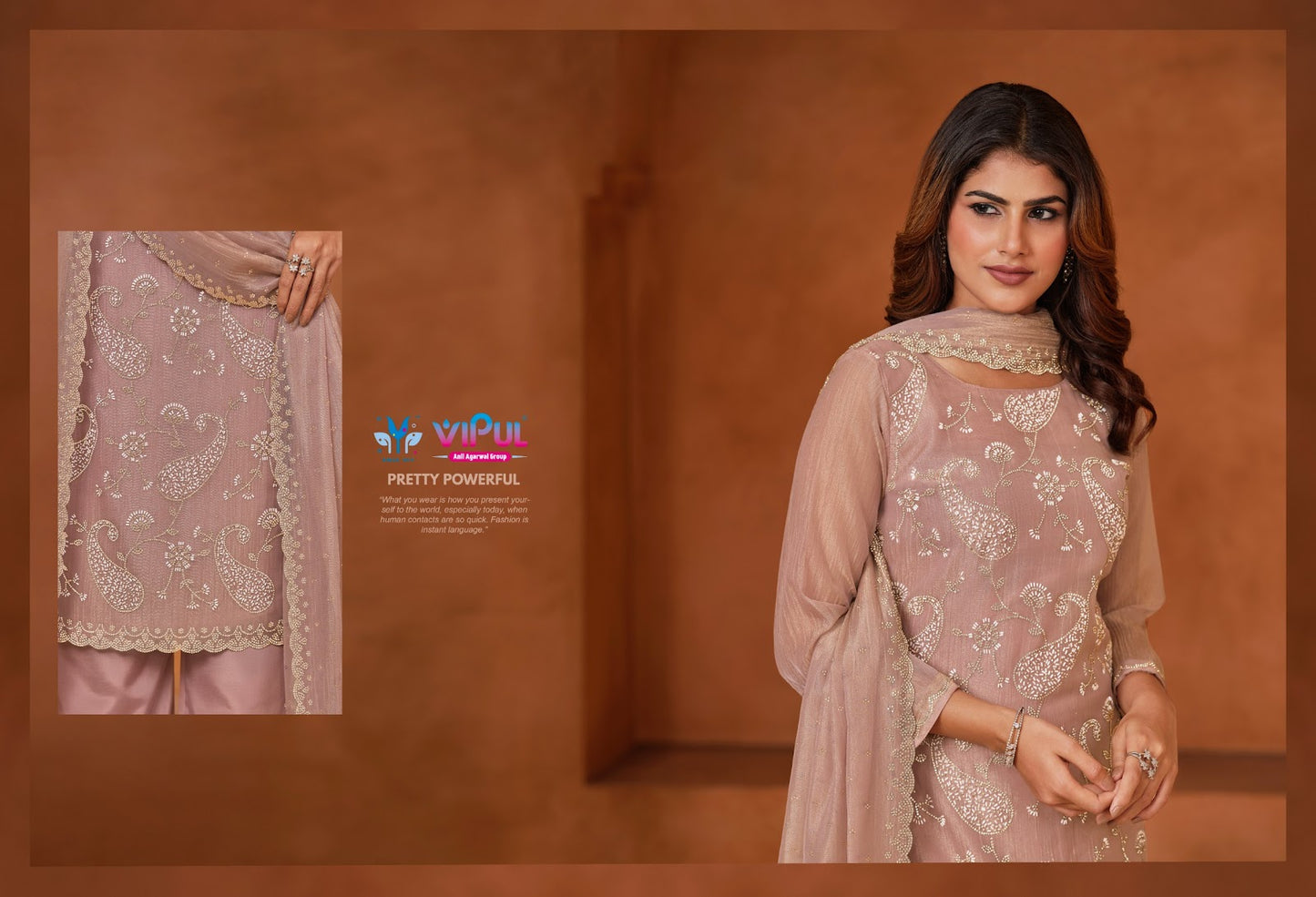 Admire Vipul Tissue Pant Style Suits Exporter Ahmedabad