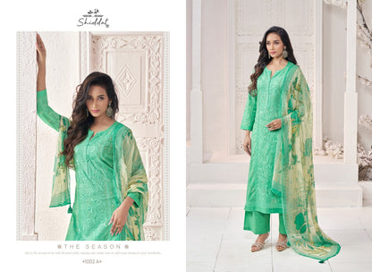 Adora 1002 Shiddat Cambric Plazzo Style Suits Supplier India