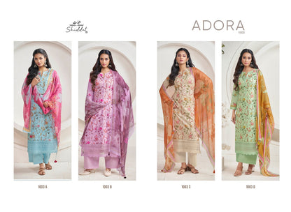 Adora 1003 Shiddat Cambric Plazzo Style Suits Wholesaler Ahmedabad