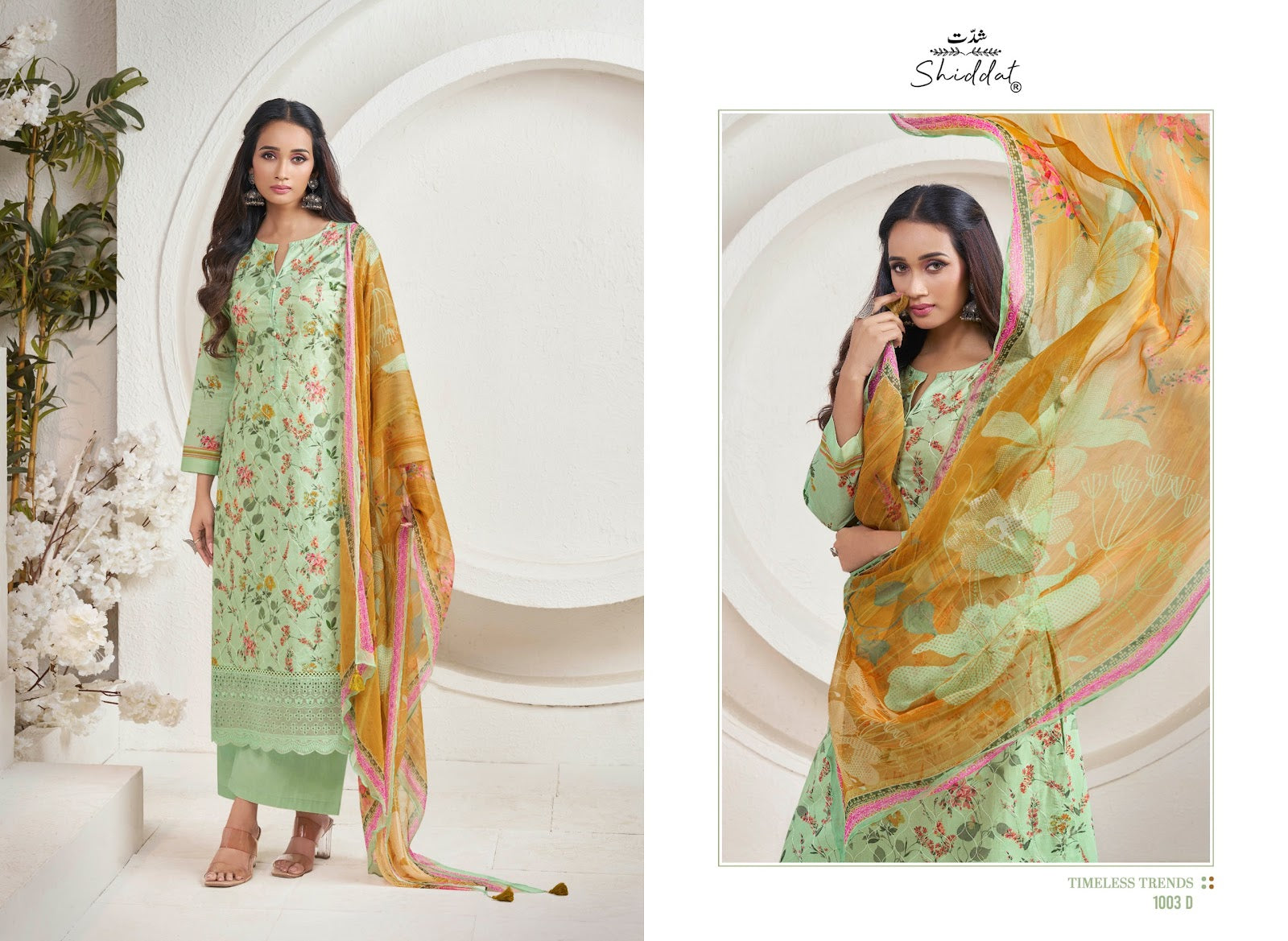 Adora 1003 Shiddat Cambric Plazzo Style Suits Wholesaler Ahmedabad