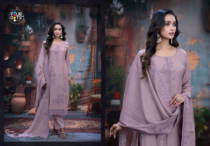 Adora Four Dots Mal Cotton Pant Style Suits Exporter Ahmedabad