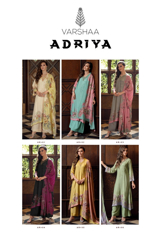 Adriya Varshaa Cotton Plazzo Style Suits Wholesale Price