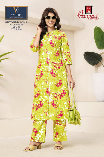 Advance Lady Vol 2 Vastra Ganpati Cotton Co Ord Set Wholesale Price