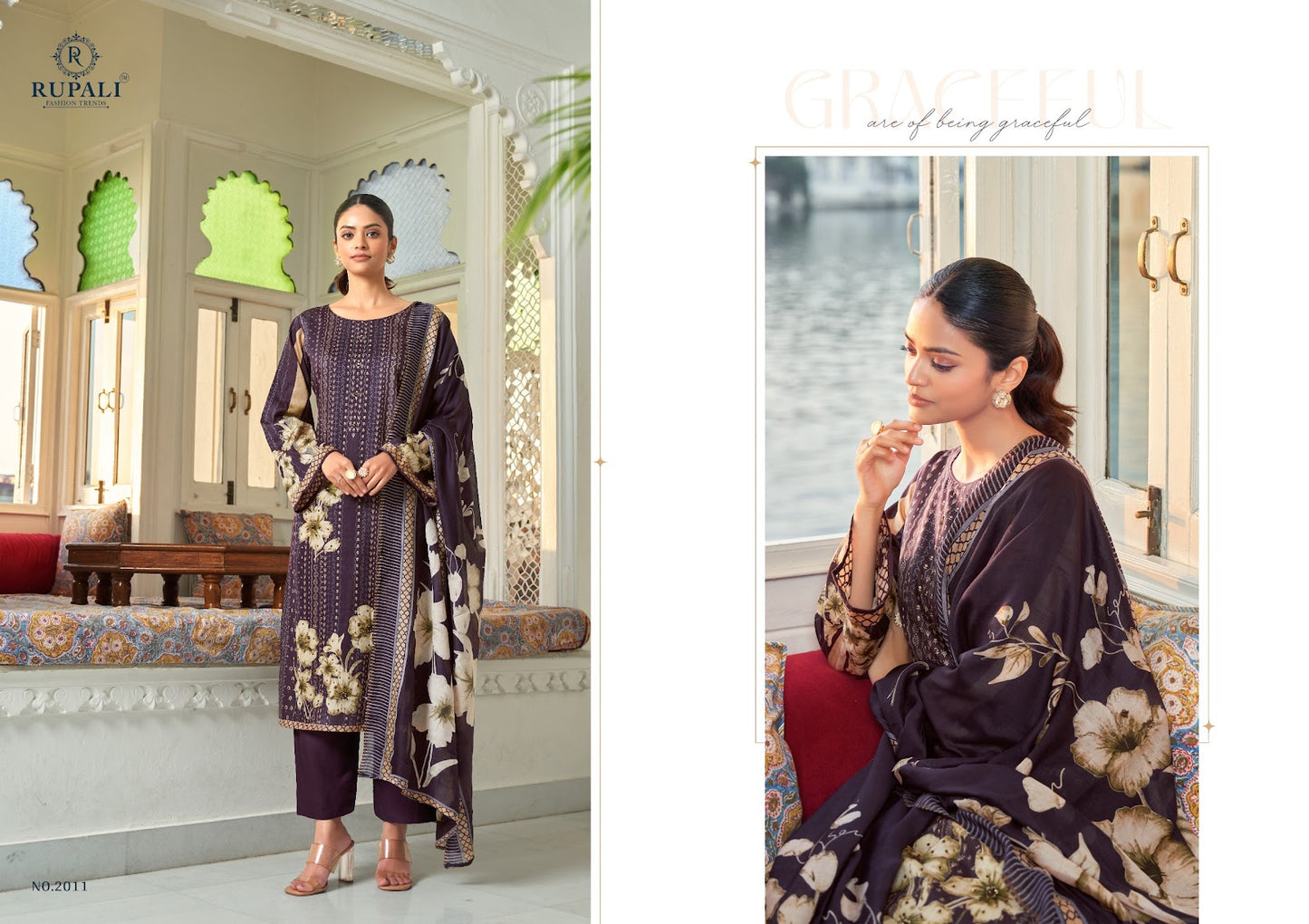 Advika Rupali Jam Satin Pant Style Suits Manufacturer