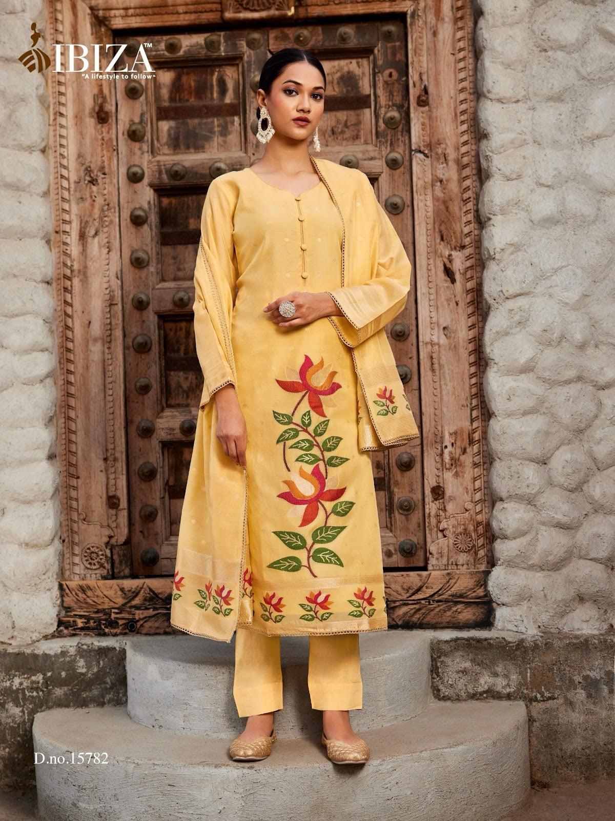 Adweta Ibiza Moga Silk Pant Style Suits Wholesale