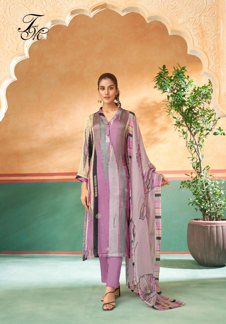 Adweta Sahiba Staple Twill Pashmina Suits Supplier