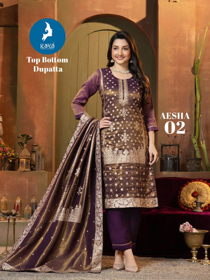 Aesha Kaya Cosmos Readymade Pant Style Suits Exporter India