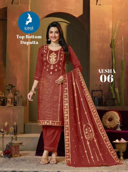 Aesha Kaya Cosmos Readymade Pant Style Suits Exporter India