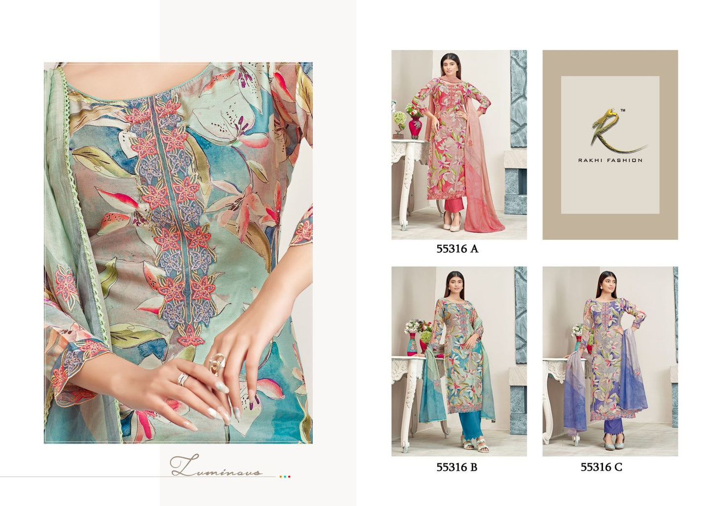 Aesthetic Elegance Rakhi Fashion Viscose Modal Pant Style Suits Manufacturer Ahmedabad