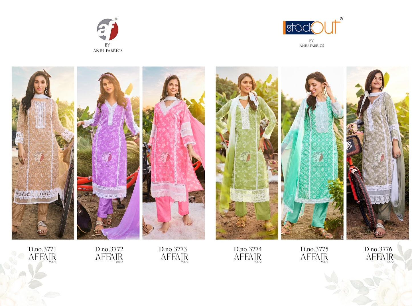 Affair Vol 2 Af Organza Readymade Pant Style Suits Wholesaler India