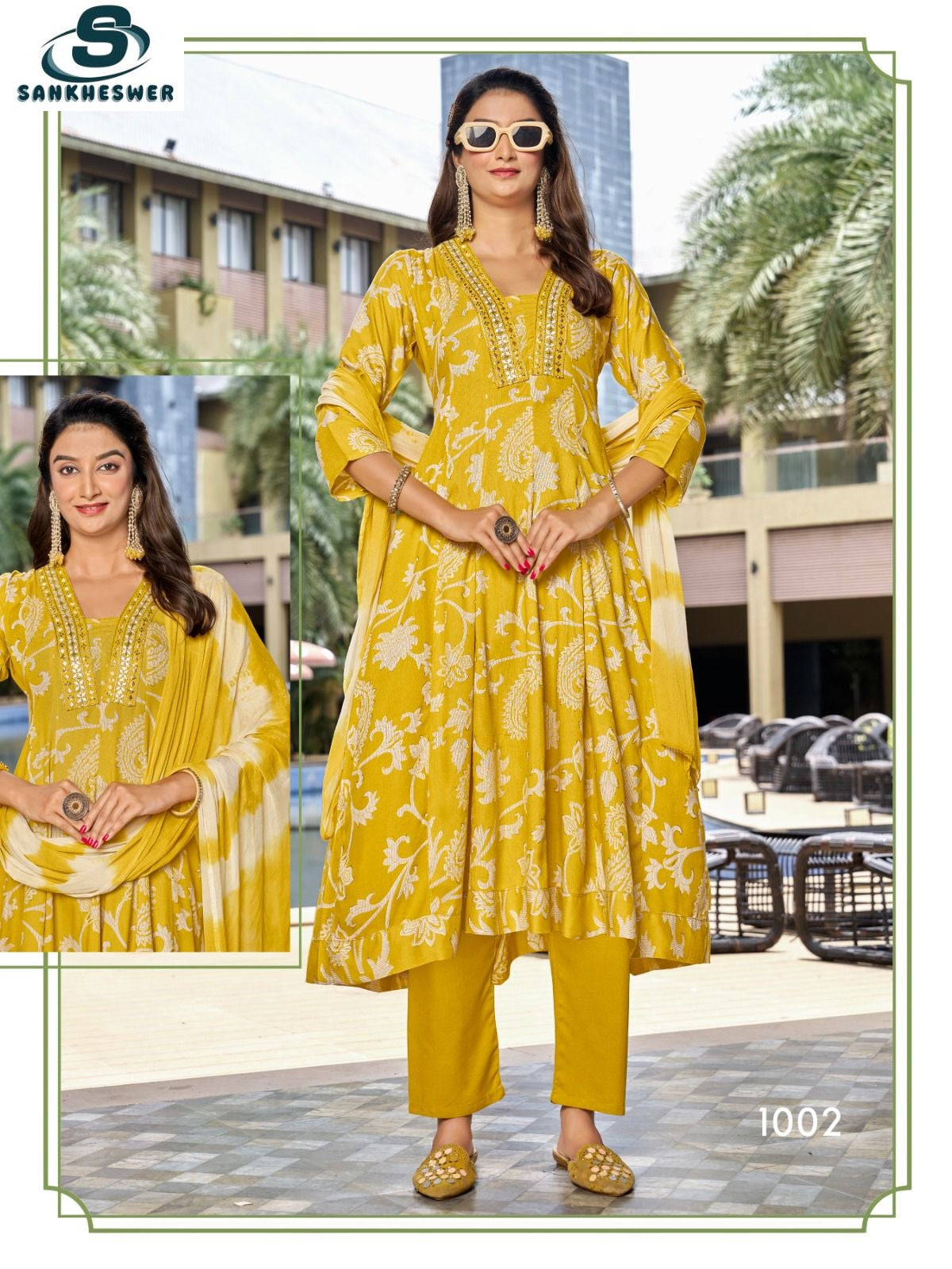 Affairs Sankheswer Reyon Readymade Anarkali Suits Supplier Ahmedabad