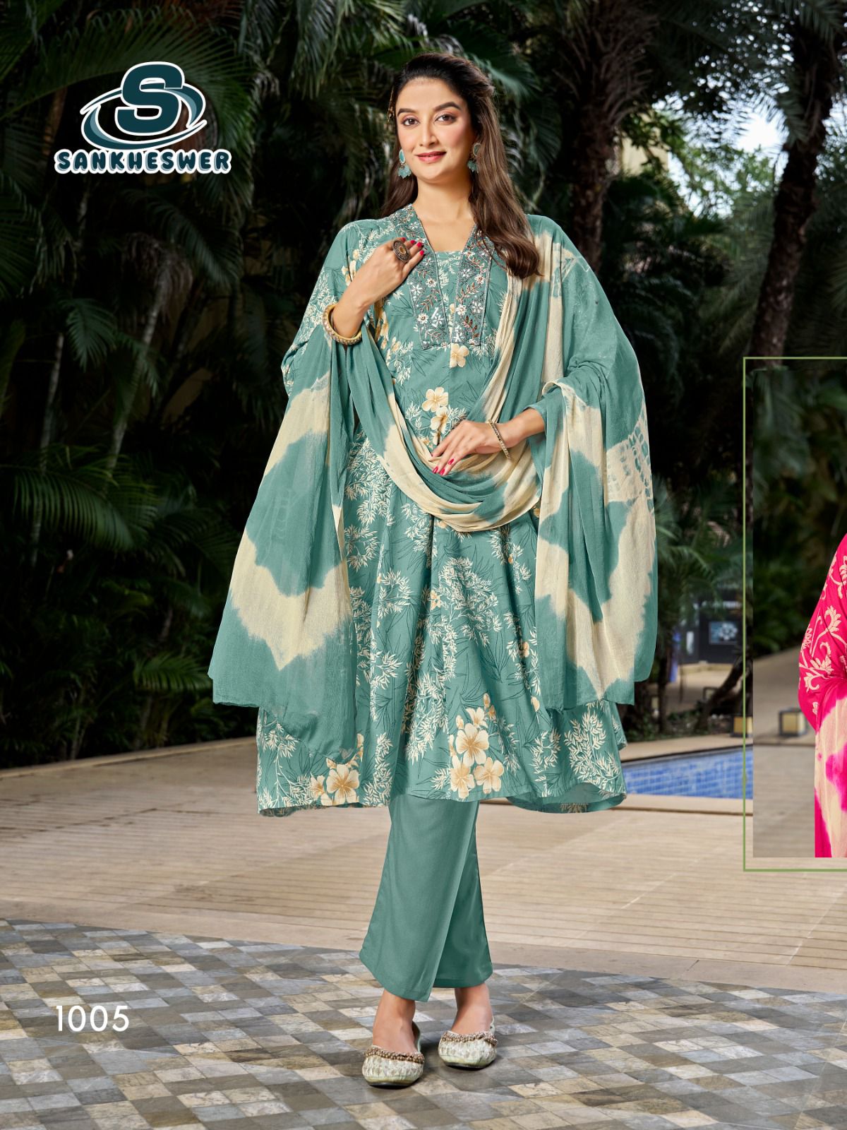 Affairs Sankheswer Reyon Readymade Anarkali Suits Supplier Ahmedabad