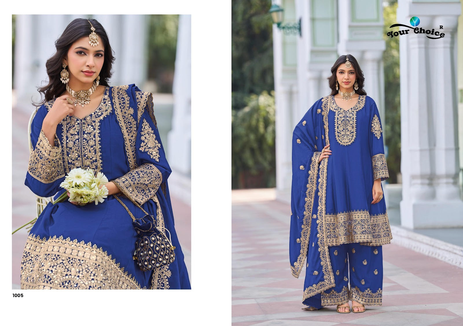 Afgani Silver Your Choice Chinon Pakistani Readymade Suits Exporter Ahmedabad