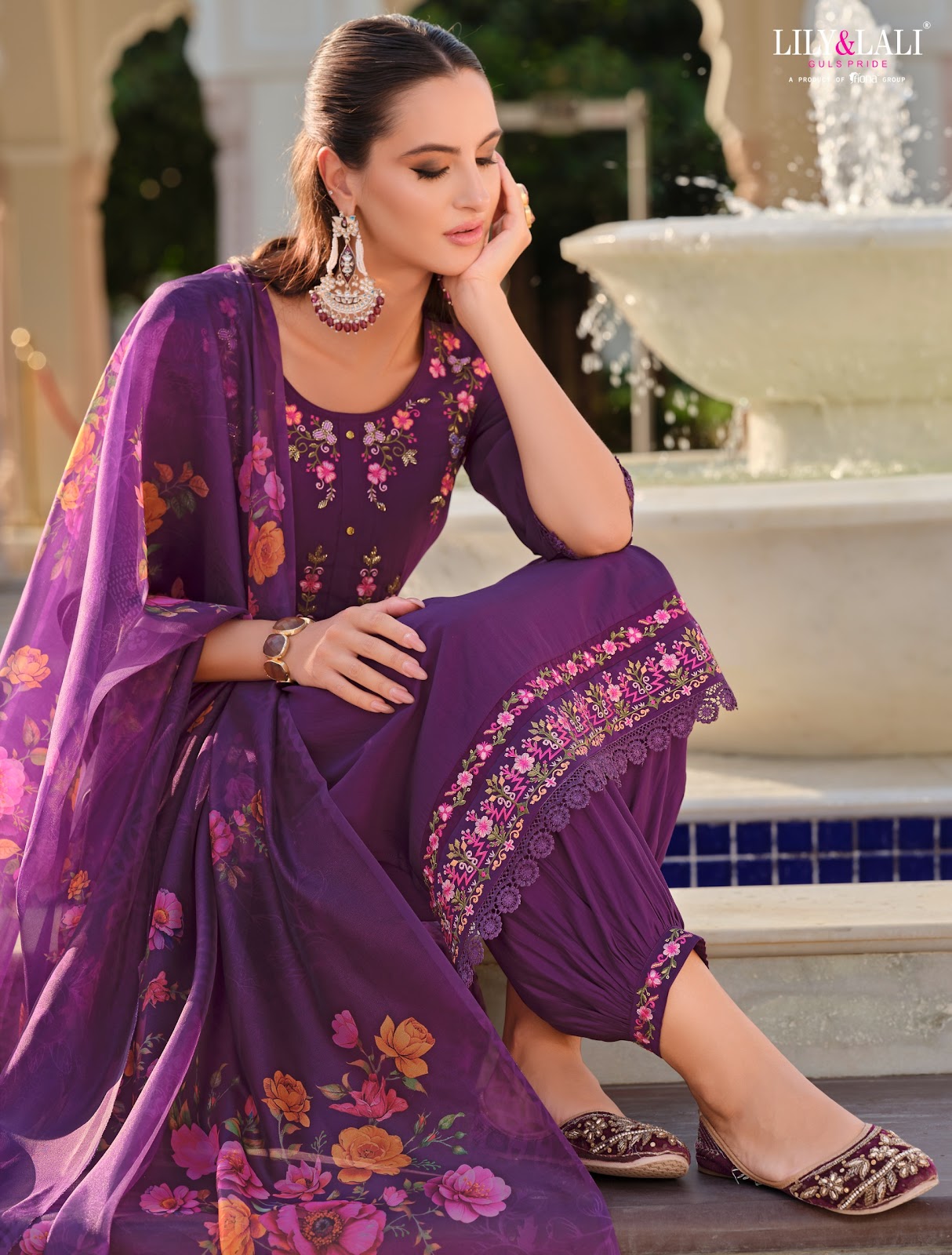 Afghani 5 Lily Lali Milan Silk Readymade Pant Style Suits Wholesale Rate