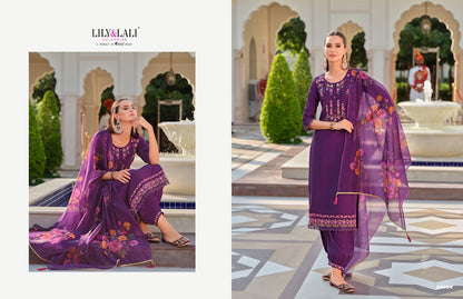 Afghani 5 Lily Lali Milan Silk Readymade Pant Style Suits Wholesale Rate