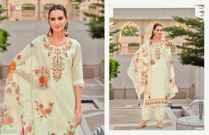 Afghani 5 Lily Lali Milan Silk Readymade Pant Style Suits Wholesale Rate