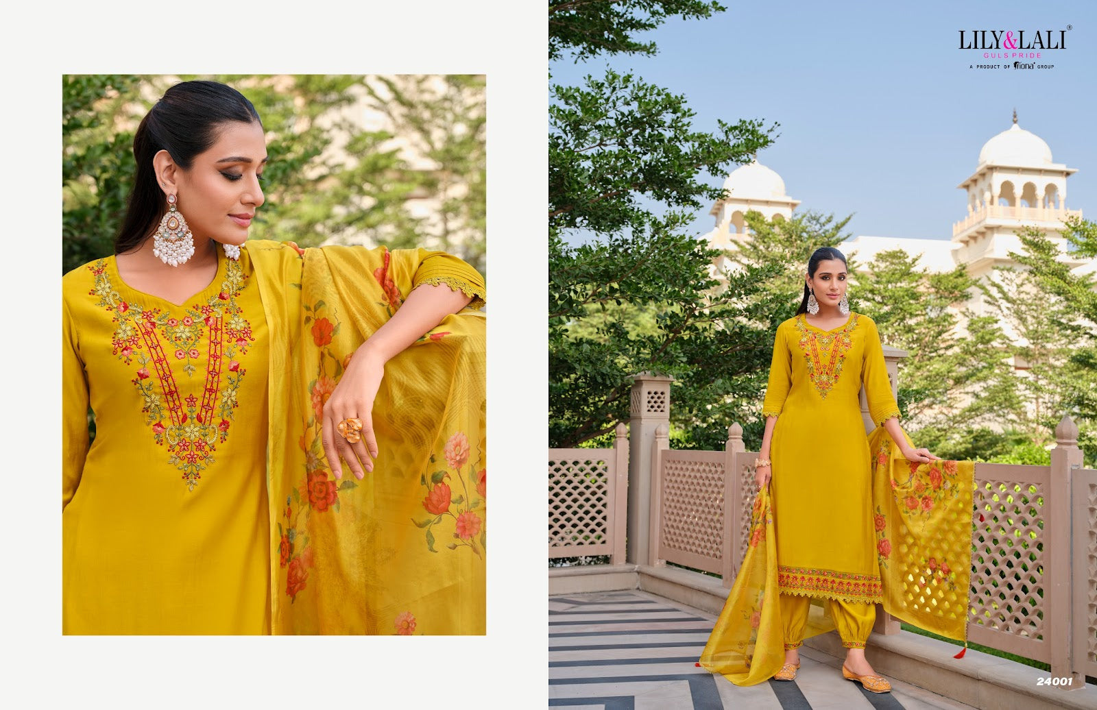 Afghani 5 Lily Lali Milan Silk Readymade Pant Style Suits Wholesale Rate