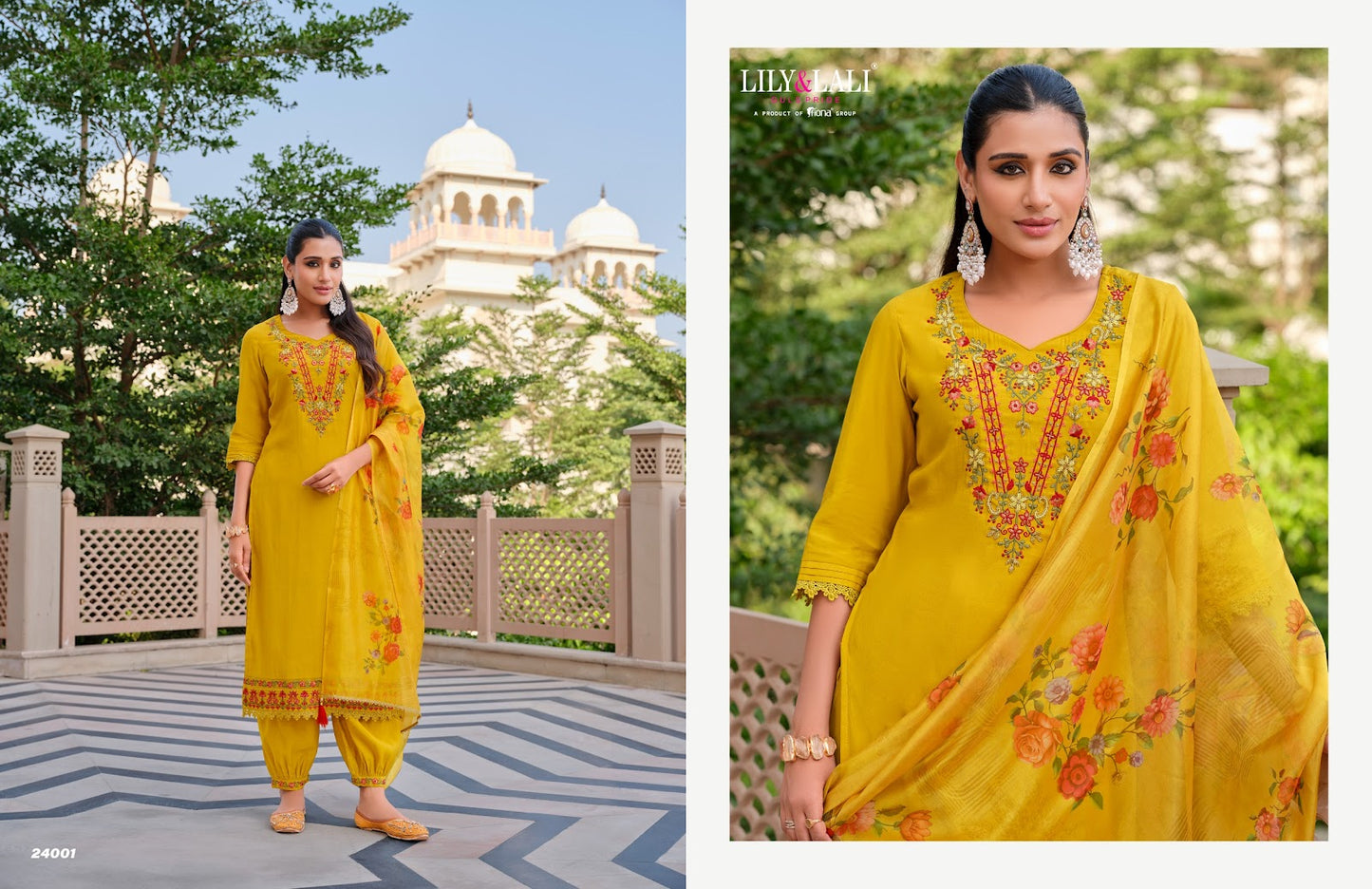 Afghani 5 Lily Lali Milan Silk Readymade Pant Style Suits Wholesale Rate