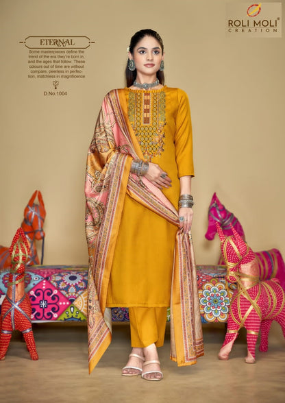 Afifa Roli Moli Pashmina Suits Manufacturer Gujarat