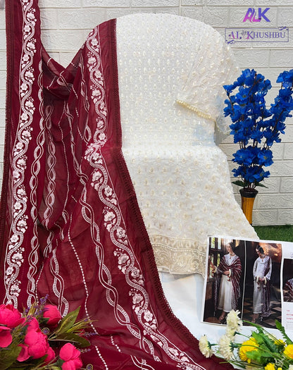 Afifa Vol 3 6018-6020 Alk Georgette Pakistani Salwar Suits Wholesale Rate