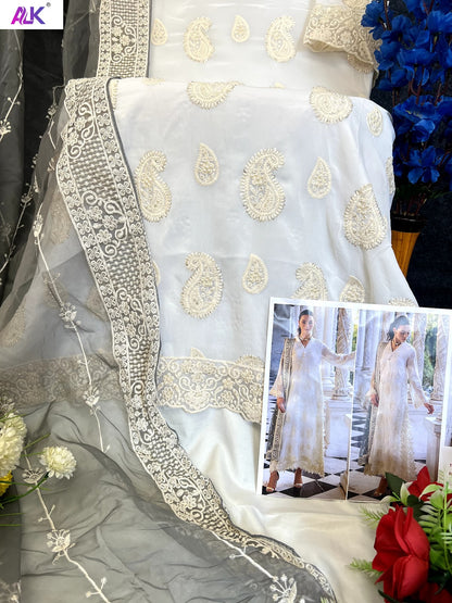 Afifa Vol 4 6012-6014 Alk Georgette Pakistani Salwar Suits Wholesaler