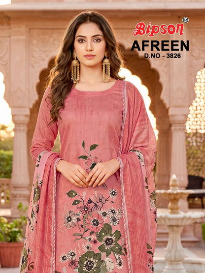 Afreen 3826 Bipson Prints Jam Cotton Pant Style Suits Exporter India